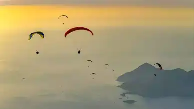 Babadağ'da Yamaç Paraşütü Uçuşlarında Düşüş
