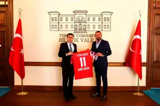 Bilecik FA Başkanı, Vali'yi Ziyaret Etti
