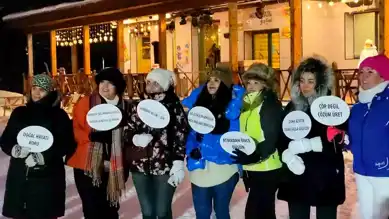 BUSADER'den Kars'ta Anlamlı Gece Kayağı Etkinliği
