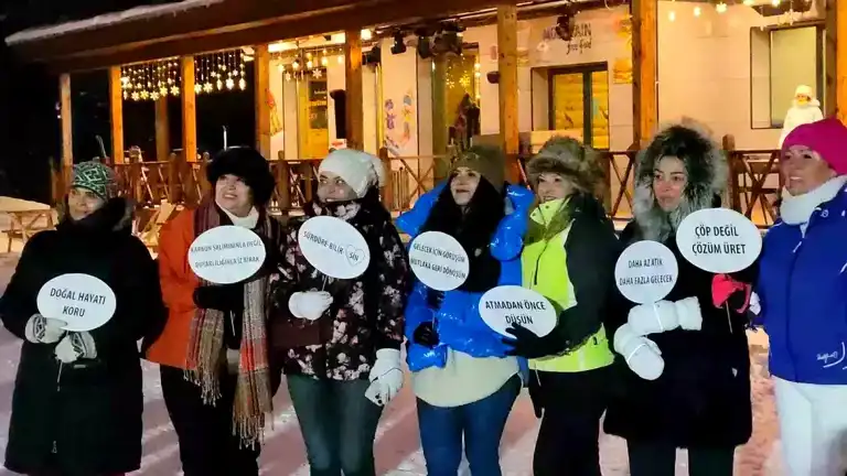 BUSADER'den Kars'ta Anlamlı Gece Kayağı Etkinliği